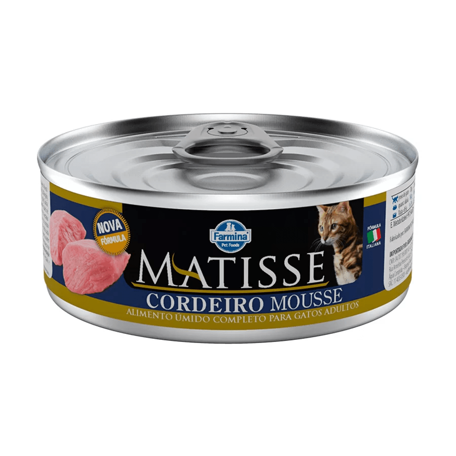Ração Úmida Lata Matisse Para Gatos Mousse - Cordeiro 85g