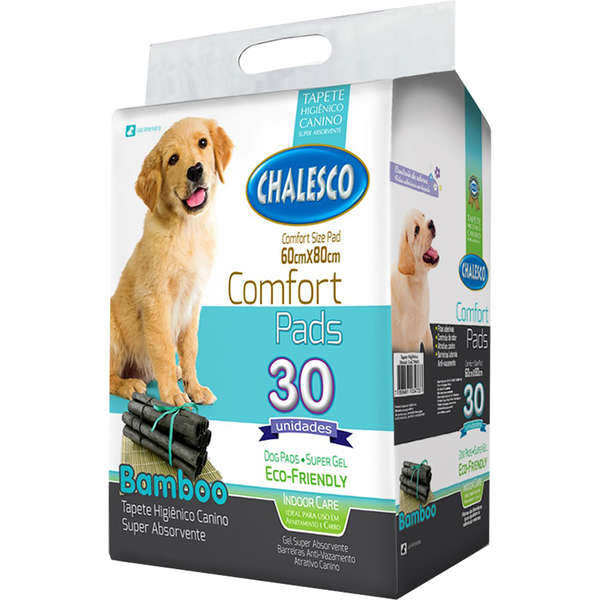 Tapete Higiênico Chalesco Comfort Bamboo 30 Unidades
