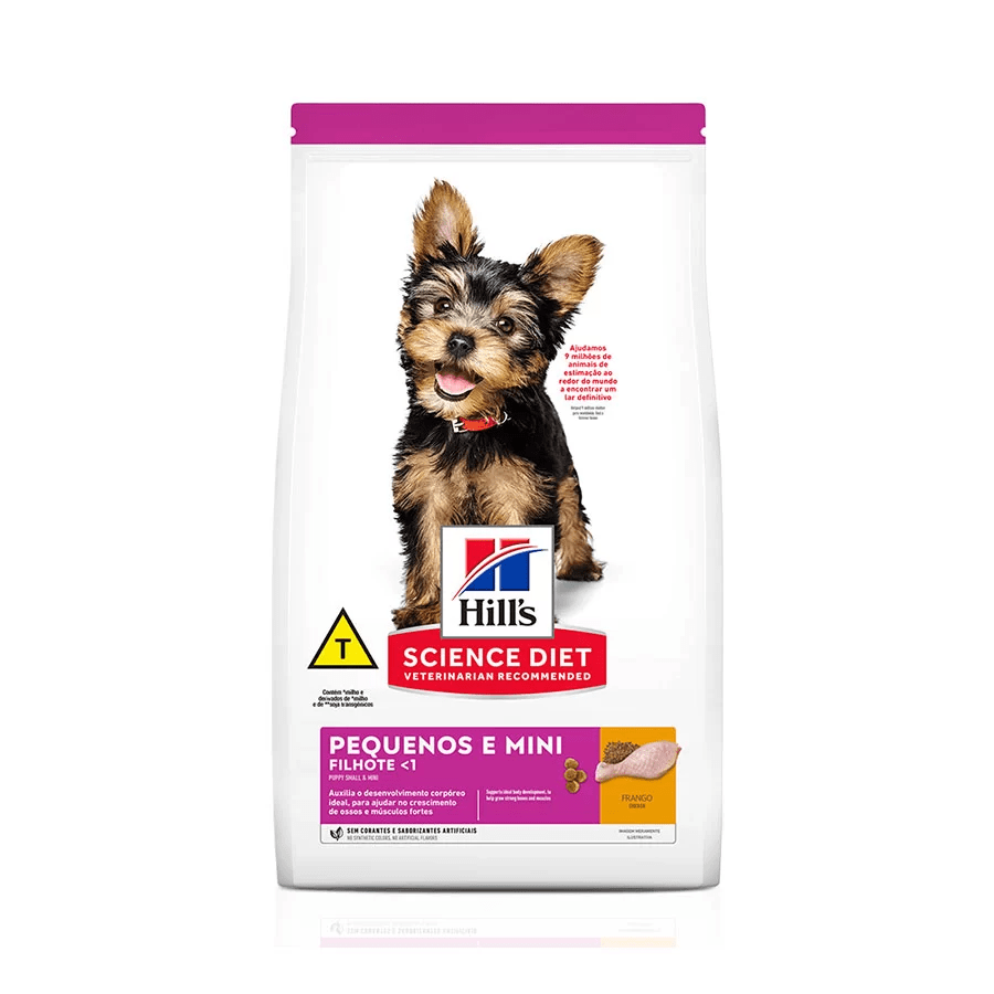 Ração Hill's Science Diet Cães Filhotes até 12 Meses Raças Mini e Pequenas - 2,4kg