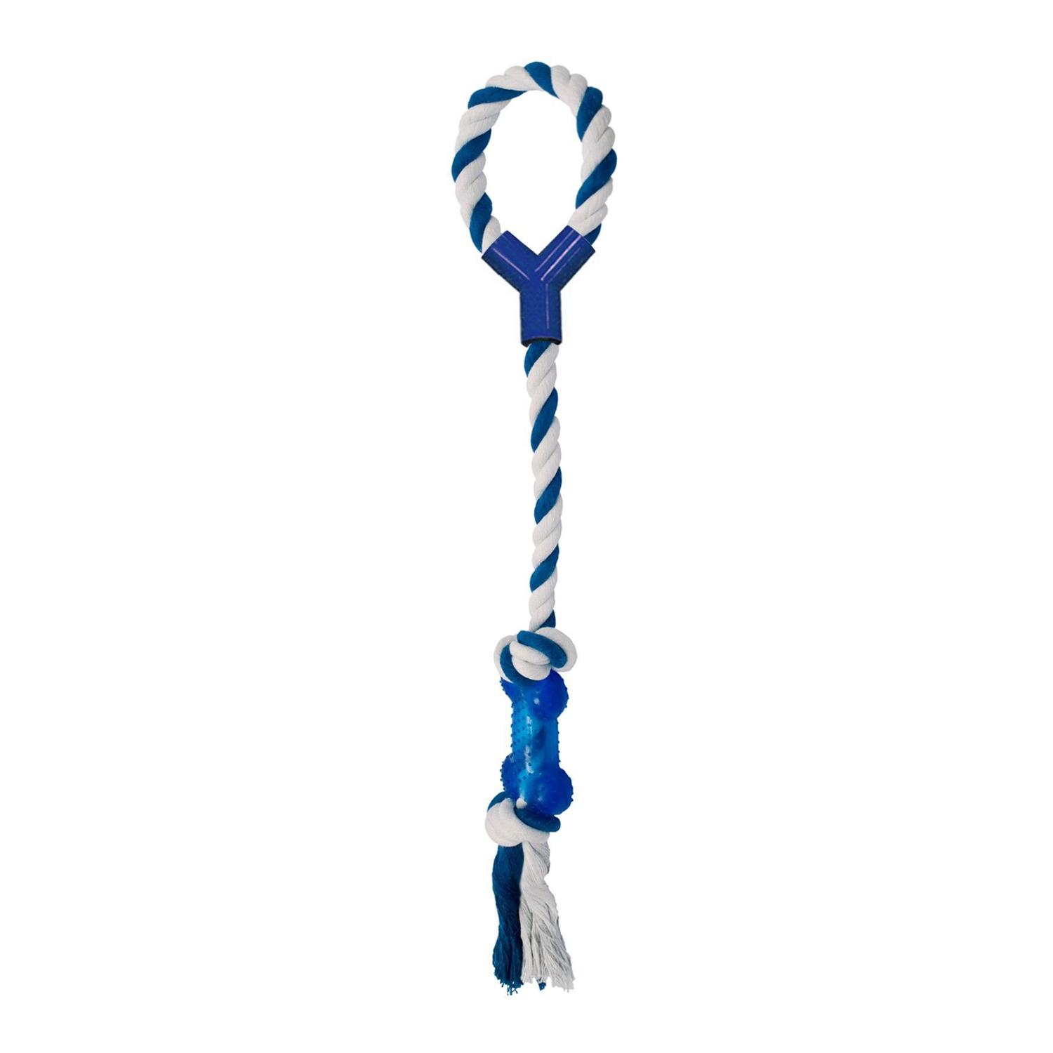 Brinquedo Corda Com Puxador Ossinho Savana Pet