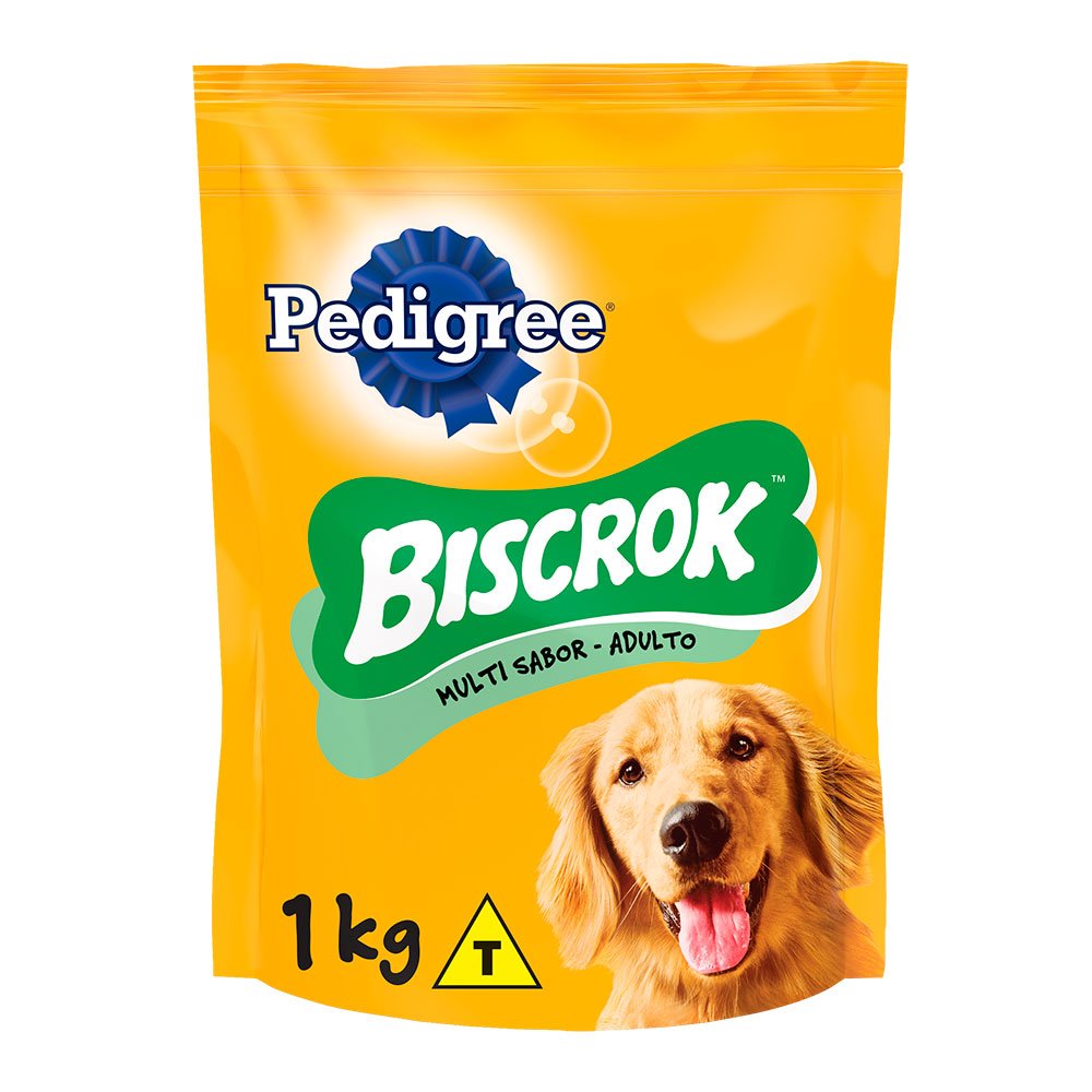 Biscoito Pedigree Biscrok Multi Para Cães Adultos 1kg