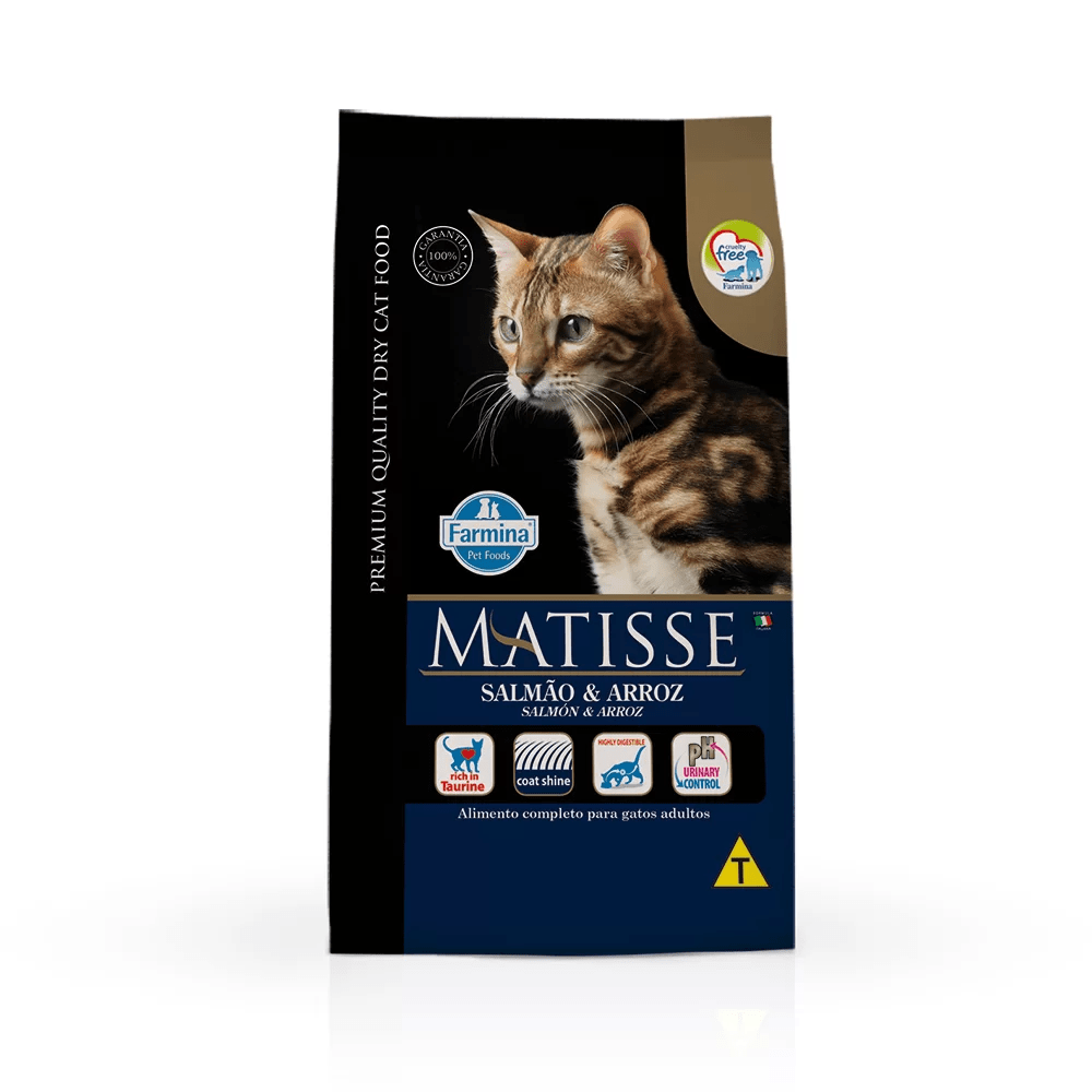 Ração Farmina Matisse Para Gatos Adultos Sabor Salmão e Arroz - 2kg