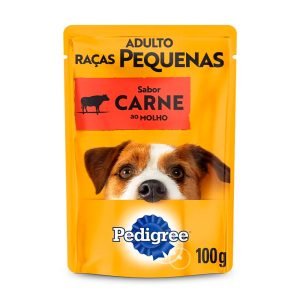 Ração Úmida Pedigree Sachê Cães Adultos Raças Pequenas Carne 100g