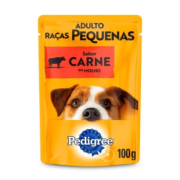 Ração Úmida Pedigree Sachê Cães Adultos Raças Pequenas Carne 100g