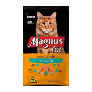 Ração Magnus Cat Premium Gatos Adultos Castrados Sabor Salmão 10,1kg