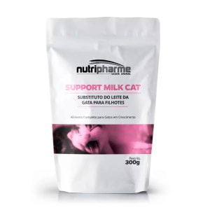 Suplemento Substituto do Leite Support Milk Cat Para Gatos Filhotes Nutripharme 300g
