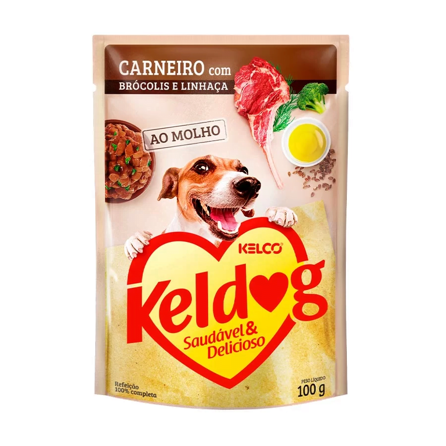 Ração Úmida Keldog Sachê Para Cães Carneiro 100g