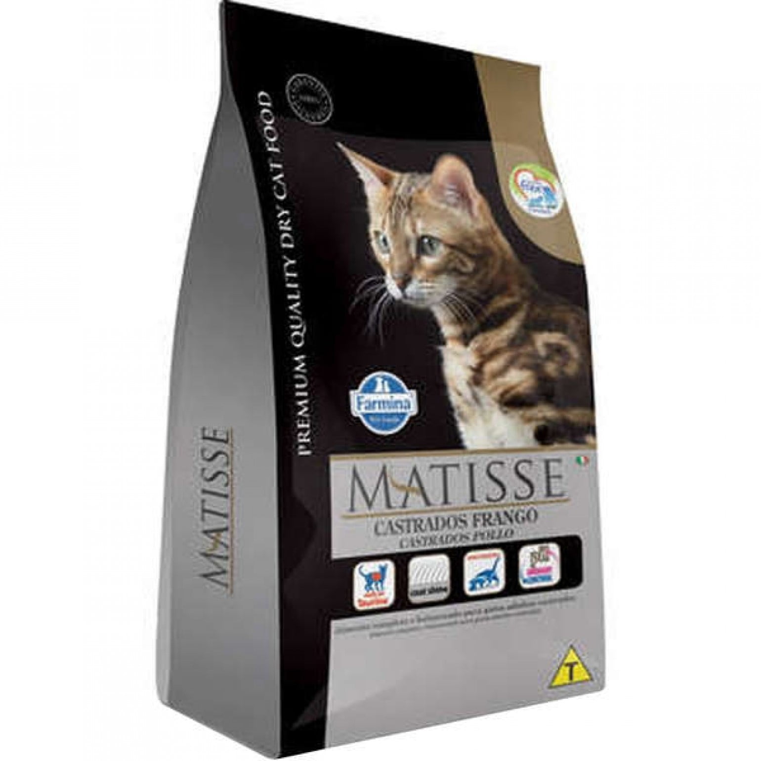 Ração Farmina Matisse Gatos Adultos Castrados Frango - 7,5kg