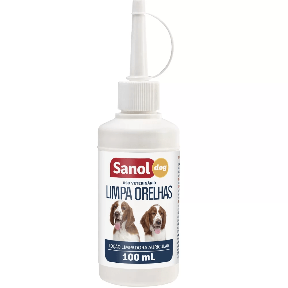 Limpa Orelha Sanol Dog Para Cães 100ml