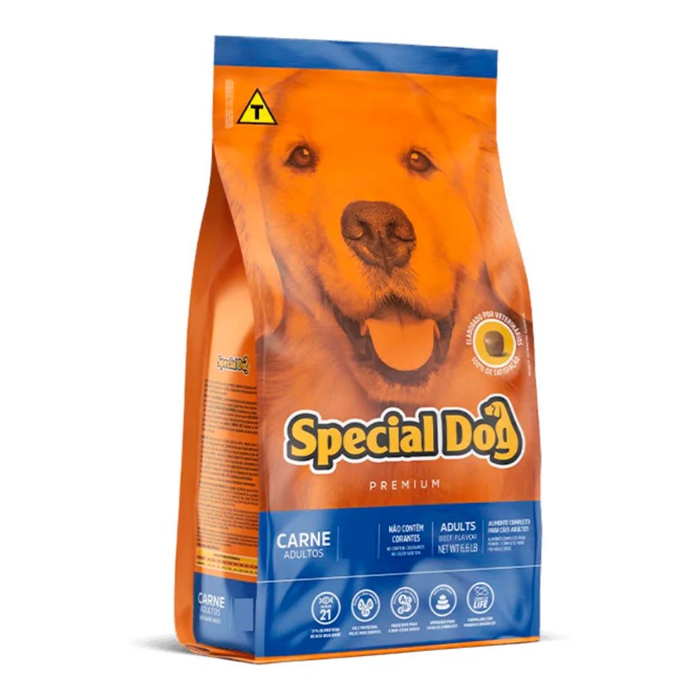 Ração Special Dog Para Cães Adultos Sabor Carne - 15kg