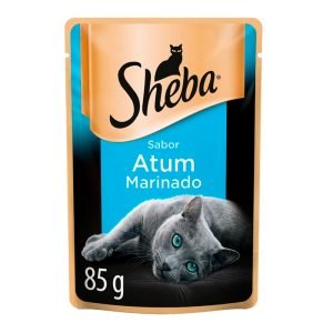Ração Úmida Sheba Sachê Para Gatos Adultos - Atum Marinado 85g