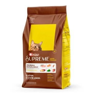 Ração Quatree Supreme Gatos Castrados Frango e Batata Doce - 10,1kg