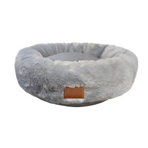 Cama Nuvem Pelúcia Para Cães e Gatos Popular Pet Cinza Tamanho. GG