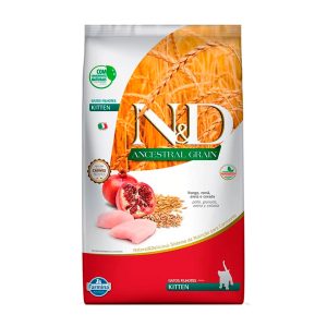 Ração Farmina N&D Ancestral Grain Para Gatos Filhotes Sabor Frango, Romã, Aveia e Cevada - 400g