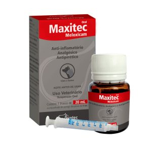 Maxitec Oral Meloxicam Anti-Inflamatório Para Cães e Gatos Syntec 20mL