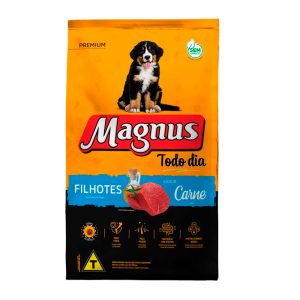 Ração Magnus Todo Dia Para Cães Filhotes Sabor Carne - 20kg