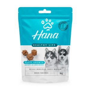 Petisco Snack Hana Sticks Healthy Life Para Cães Filhotes Puppy Growth 80g﻿