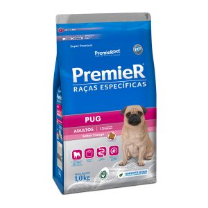 Ração Premier Raças Específicas Pug Cães Adultos Porte Pequeno Frango - 1kg