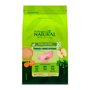 Ração Guabi Natural Para Cães Sênior Porte Mini e Pequeno Sabor Frango e Arroz Integral - 10,1kg