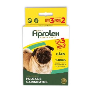 Combo Fiprolex Drop Spot Antipulgas Para Cães Até 10kg Leve 3 Pague 2﻿
