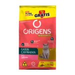 Ração Origens Para Gatos Castrados Sabor Salmão - Leve 11,1kg Pague 10,1kg