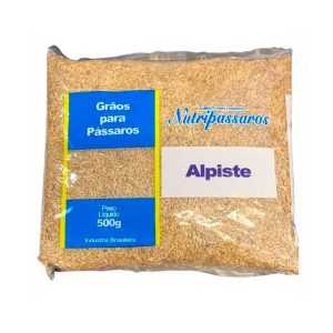 Semente Nutripássaros Alpiste Para Pássaros 500g