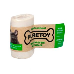 Osso Bovino Mastigável Puretoy Para Cães de Porte Pequeno e Médio - Natural 3" 4"