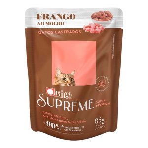 Ração Úmida Quatree Supreme Para Gatos Castrados Frango 85g