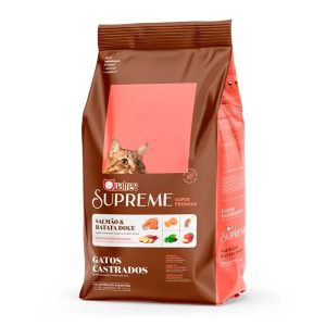Ração Quatree Supreme Gatos Castrados Salmão e Batata Doce - 3kg
