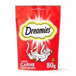 Petisco Dreamies para Gatos Adultos Carne 80g