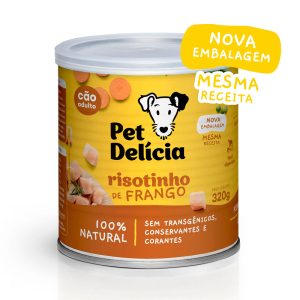 Ração Úmida Para Cães Adultos Pet Delícia Risotinho de Frango 320g