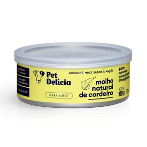 Molho Natural Para Cães Pet Delícia - Cordeiro 100g