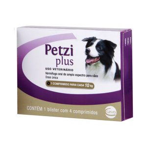 Vermífugo Petzi Plus 700mg Para Cães Ceva 4 Comprimidos