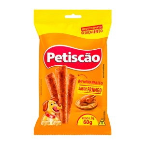 Bifinho Mastigável Petiscão Palito Para Cães - Frango 60g
