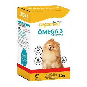Suplemento Ômega 3 Dog 500mg Organnact 30 Cápsulas
