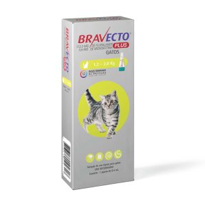 Bravecto Plus Antipulgas MSD Para Gatos 1,2 A 2,8kg
