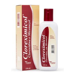 Shampoo Cloreximicol Para Cães e Gatos Cepav 230mL