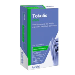 Vermífugo Totalis Mini para Cães Biovet 2 comprimidos