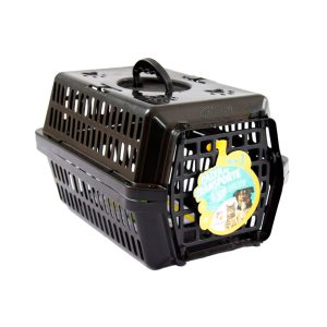Caixa de Transporte Para Cães e Gatos Alvorada Pet Black Nº2