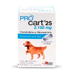Suplemento ProCart 25 Para Cães Agener União 60 Comprimidos