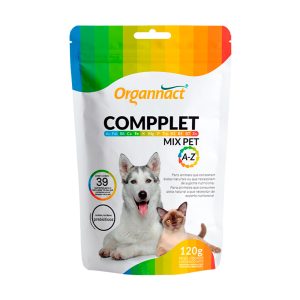 Suplemento Compplet Mix Pet A-Z Para Cães e Gatos Organnact 120g