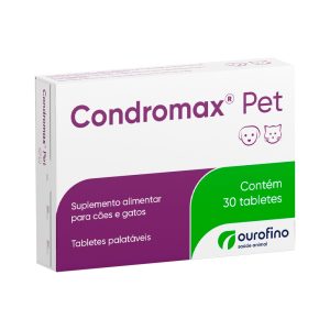 Suplemento Condromax Pet Para Cães e Gatos Ourofino 30 Tabletes