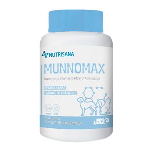 Suplemento Munnomax Nutrisana Para Cães e Gatos 30 Comprimidos