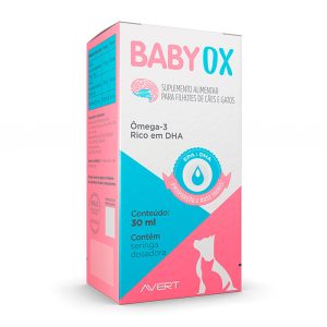 Suplemento BabyOx Para Cães e Gatos Filhotes Avert 30ml
