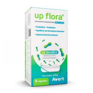 Suplemento Up Flora Para Cães e Gatos Avert 8 Cápsulas