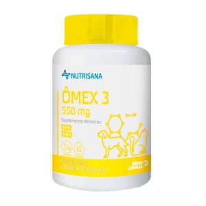 Suplemento Ômex 3 550mg Para Cães e Gatos Nutrisana 30 Cápsulas