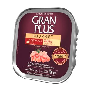 Ração Úmida GranPlus Gourmet Para Gatos Filhotes Patê Frango 100g