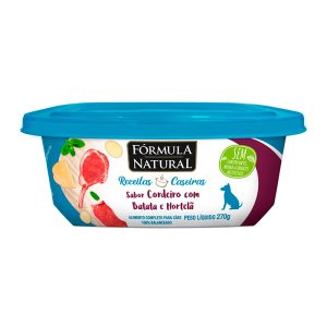 Ração Úmida Fórmula Natural Receitas Caseiras Cães Adultos Cordeiro, Batata e Hortelã 270g