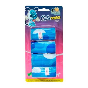 Refil Cata Caca Para Cães Azul Savana Pet 4 unidades