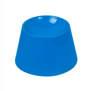 Comedouro Alto e Lento Para Gatos Cat Eat Pet Games Azul